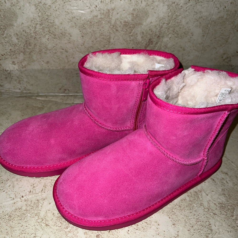Koolaburra Pink Shearling Boots